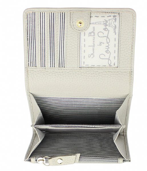 LouLou Essentiels Zip wallet Beau Veau  light grey